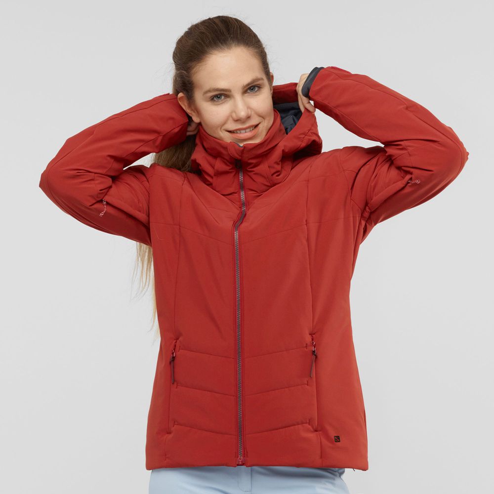 Chaqueta Esqui Salomon Mujer Rojas - Salomon Argentina PREVAIL W,536402-BXI